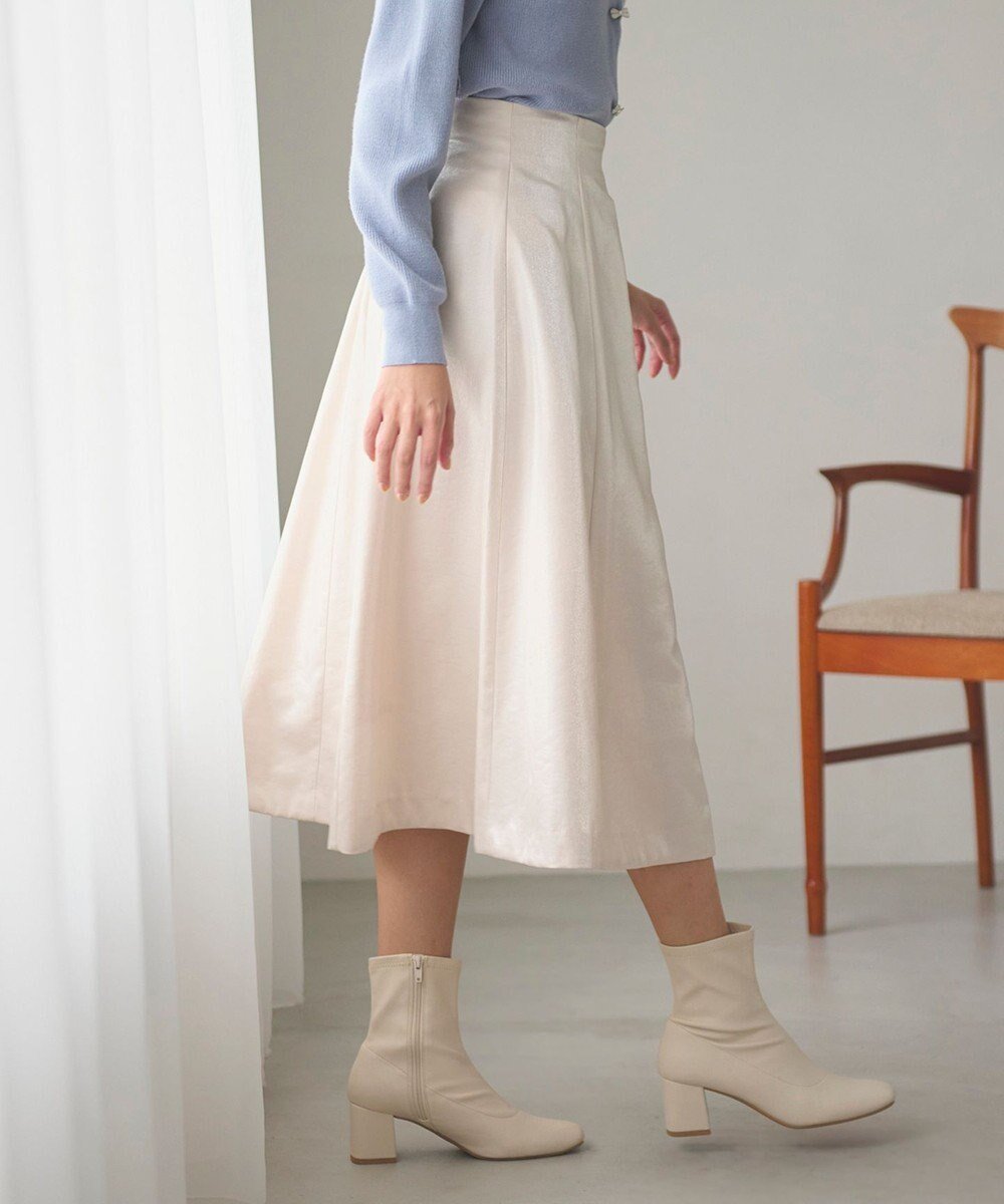 【フェルゥ/Feroux】の【洗える】シャイニーフレアスカート 人気、トレンドファッション・服の通販 founy(ファニー) 　ファッション　Fashion　レディースファッション　Fashion for Women　スカート　Skirts　Aライン・フレアスカート　A-Line & Flared Skirts　シャイニー　Shiny, Glossy Finish　シルバー　Silver, Metallic Silver　トレンド　Trend, Trending Now　フレア　Flare, Flared　ベーシック　Basic, Essential　冬　Winter / This Winter　夏　Summer　S/S・春夏　SS, Spring/Summer, Warm Season　洗える　Machine Washable　A/W・秋冬　Autumn/Winter　 other-1|ID: prp329100004853057 ipo3291000000035647545