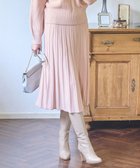 【エニィ スィス/any SiS】の【セットアップ対応】スフレケーブルニット スカート ピンク|ID: prp329100004853106 ipo3291000000035648144