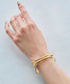 【ティアクラッセ/Tiaclasse】のワイドクロスバングル ゴールド|ID: prp329100004853115 ipo3291000000035648271