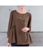 【ティアクラッセ/Tiaclasse】のダイヤ柄ジャガードパフスリチュニック 人気、トレンドファッション・服の通販 founy(ファニー) ファッション Fashion レディースファッション Fashion for Women トップス・カットソー Cut & Sew Tops シャツ・ブラウス・オフィスカジュアル Elegant Blouses & Button-Ups アクセサリー Fashion Accessories ウォッシャブル Machine Washable 春 Spring 洗える Machine Washable 秋 Autumn カットソー Cut and Sewn Top カフス Cuff Design カーディガン Cardigan, Knitwear シンプル Simple, Minimal スリーブ Sleeve, Long Sleeve / Short Sleeve チュニック Tunic, Long Top フェミニン Feminine, Girly フリル Frill, Ruffle フロント Front, Front Design ペプラム Peplum, Flared Hem ポケット Pocket, Pocket Detail ラウンド Round, Round Neck リラックス Relax, Relaxed Fit 冬 Winter / This Winter S/S・春夏 SS, Spring/Summer, Warm Season 再入荷 Restock / Back in Stock 夏 Summer 新作・新入荷 New Arrivals / New In thumbnail ブラウン|ID: prp329100004853172 ipo3291000000035648859