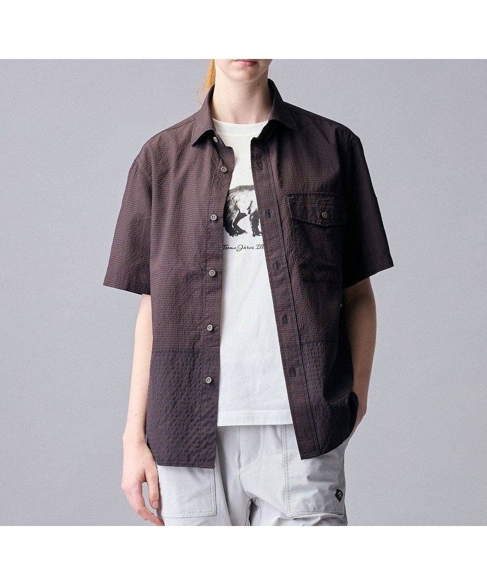 【ジョセフ アブード マウンテン/JOSEPH ABBOUD MOUNTAIN】の【日本素材/軽量/オーガニックコットンブレンド】チェックコンビ アウトドア シャツ 人気、トレンドファッション・服の通販 founy(ファニー) ファッション Fashion レディースファッション Fashion for Women トップス・カットソー Cut & Sew Tops シャツ・ブラウス・オフィスカジュアル Elegant Blouses & Button-Ups アウトドア Outdoor Clothing 春 Spring コンビ Combo, Combination Style 軽量 Lightweight, Ultra Light シンプル Simple, Minimal スマート Smart, Elegant チェック Check, Plaid, Tartan ポケット Pocket, Pocket Detail 半袖 Short Sleeve, Half Sleeve リラックス Relax, Relaxed Fit S/S・春夏 SS, Spring/Summer, Warm Season おすすめ Recommended / Our Picks 日本製 Made In Japan 夏 Summer other-1|ID: prp329100004853181 ipo3291000000035648896