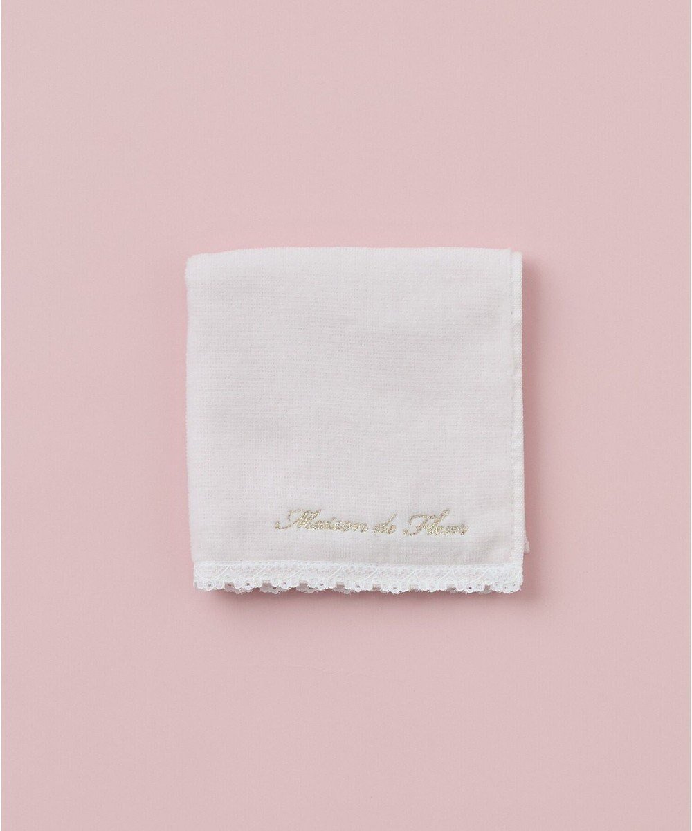 【メゾンドフルール/Maison de FLEUR】のアンダーレースタオルハンカチ インテリア・キッズ・メンズ・レディースファッション・服の通販 founy(ファニー) 　ファッション　Fashion　レディースファッション　Fashion for Women　スポーツウェア　Functional & Stylish Sportswear　2026年　2026　おすすめ　Recommended / Our Picks　ギフト プレゼント　Gift / Present　スポーツ　Sports, Activewear　タオル　Towel, Bath Towel　ハンカチ　Handkerchief, Hanky　レース　Lace, Lace Fabric　エレガント 上品　Elegant　吸水　Absorbent, Quick-Dry　Pink|ID: prp329100004853198 ipo3291000000035648976