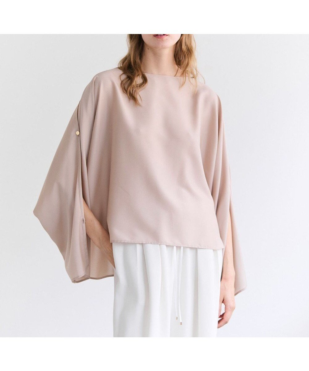 【ベイジ,/BEIGE,】のPERIDOT / 2WAYスリーブ ドレープブラウス インテリア・キッズ・メンズ・レディースファッション・服の通販 founy(ファニー) ファッション Fashion レディースファッション Fashion for Women トップス・カットソー Cut & Sew Tops シャツ・ブラウス・オフィスカジュアル Elegant Blouses & Button-Ups オケージョン Occasion Wear 春 Spring 洗える Machine Washable シルク Silk, 100% Silk スリット Slit, Slit Detail スリーブ Sleeve, Long Sleeve / Short Sleeve タイトスカート Pencil Skirt, Tight Skirt デニム Denim, Jeans Material ドレープ Drape, Draping Fabric ワイド Wide, Wide Fit S/S・春夏 SS, Spring/Summer, Warm Season 夏 Summer エレガント 上品 Elegant ビジネス 仕事 通勤 Business / Work / Commuting Nude|ID: prp329100004853210 ipo3291000000035649020