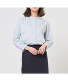 【ジェイ プレス/J.PRESS】のストライプジャガード バンドカラー カットソー アクアストライプ系|ID: prp329100004853231 ipo3291000000035649112