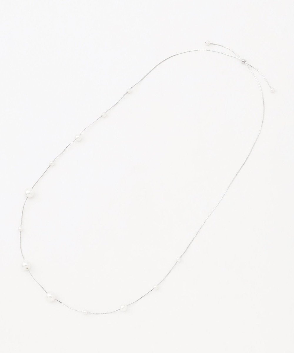 【エニィ スィス/any SiS】のパールステーション ネックレス インテリア・キッズ・メンズ・レディースファッション・服の通販 founy(ファニー) 　ファッション　Fashion　レディースファッション　Fashion for Women　ジュエリー　Jewelry　ネックレス　Necklaces & Pendants　アクセサリー　Fashion Accessories　ネックレス　Necklace, Pendant Necklace　パール　Pearl, Pearl Accent　新作・新入荷　New Arrivals / New In　シルバー|ID: prp329100004853233 ipo3291000000035649119