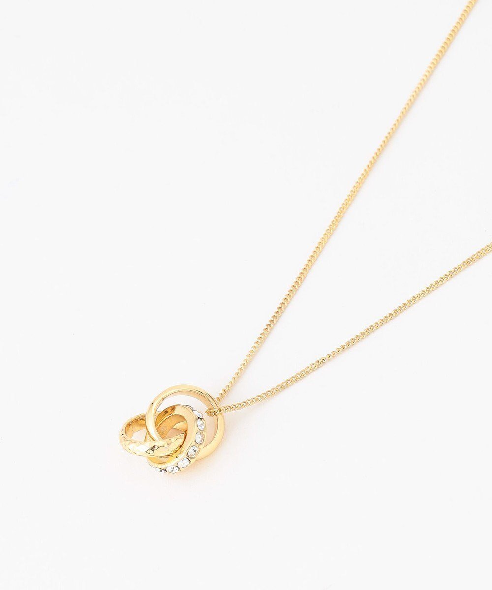 【エニィ スィス/any SiS】のトリプルリング ネックレス インテリア・キッズ・メンズ・レディースファッション・服の通販 founy(ファニー) 　ファッション　Fashion　レディースファッション　Fashion for Women　ジュエリー　Jewelry　ファッションリング　Fashion Rings　ネックレス　Necklaces & Pendants　アクセサリー　Fashion Accessories　シンプル　Simple, Minimal　トリプル　Triple, Three Layers　ネックレス　Necklace, Pendant Necklace　モチーフ　Motif, Design Theme　ワンポイント　One Point, Statement Accent　エレガント 上品　Elegant　新作・新入荷　New Arrivals / New In　ゴールド系|ID: prp329100004853236 ipo3291000000035649129