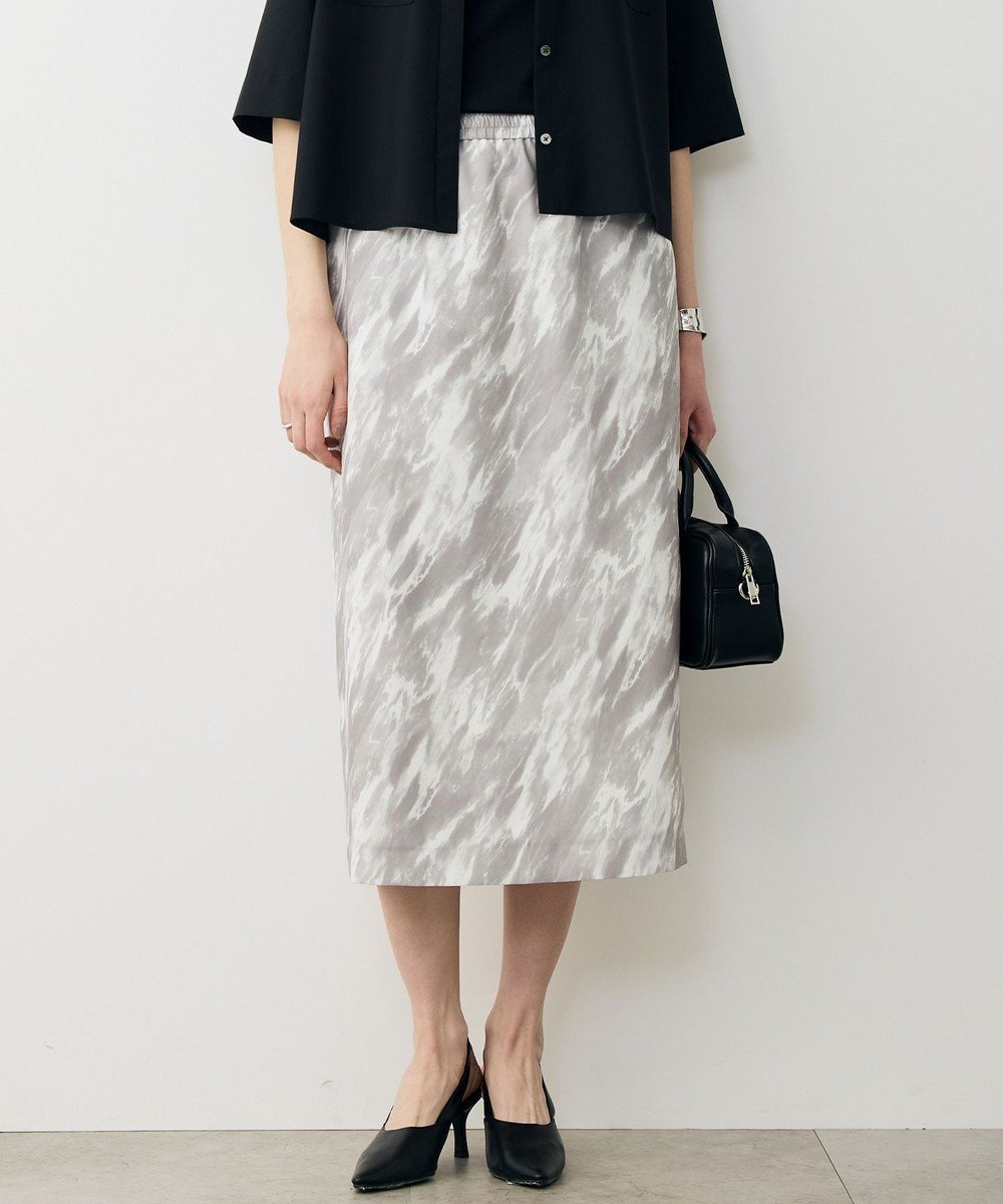 【アイシービー/iCB】の【先行予約】FluidBackSatin ナロースカート インテリア・キッズ・メンズ・レディースファッション・服の通販 founy(ファニー) 　ファッション　Fashion　レディースファッション　Fashion for Women　スカート　Skirts　春　Spring　ギャザー　Gathered, Ruffled　サテン　Satin, Glossy Fabric　セットアップ　Set-Up, Coordinated Outfit　なめらか　Smooth, Silky Texture　プリント　Print, Printed Pattern　マーブル　Marble, Marble Pattern　ワイド　Wide, Wide Fit　S/S・春夏　SS, Spring/Summer, Warm Season　おすすめ　Recommended / Our Picks　夏　Summer　セレモニー　Ceremony　ビジネス 仕事 通勤　Business / Work / Commuting　2026年　2026　マーブル調プリント|ID: prp329100004853239 ipo3291000000035649140