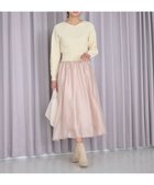 【フェルゥ/Feroux】の【セットアイテム】ケーブルニット×オーガンジースカート アイボリー系|ID: prp329100004853260 ipo3291000000035649217
