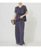 【エニィ スィス/any SiS】の【洗える】ティアードトップス×ワイドパンツSET スモーキーブルー|ID: prp329100004853270 ipo3291000000035649282