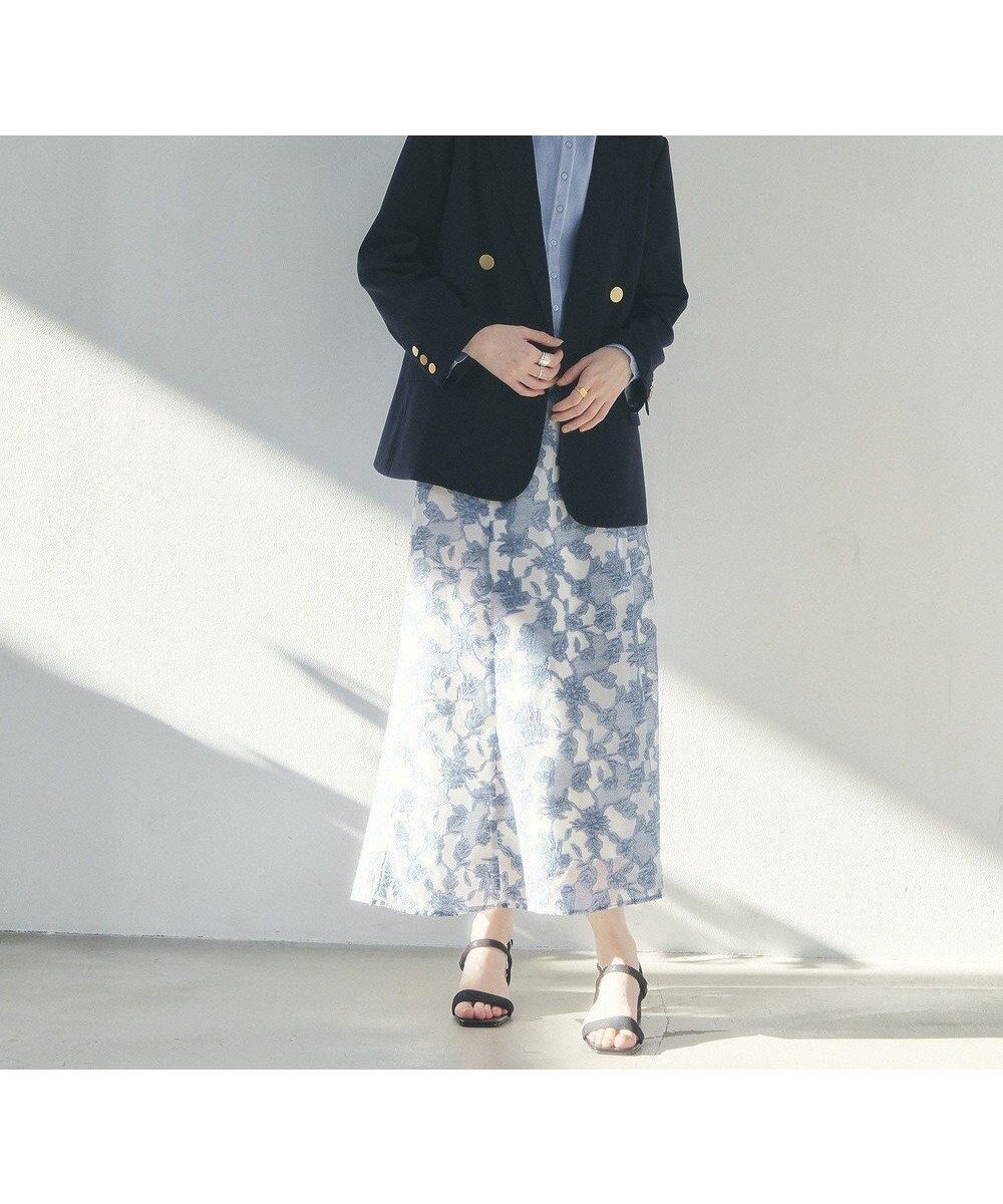 【イェッカ ヴェッカ/YECCA VECCA】のシアーレース柄マーメイドスカート インテリア・キッズ・メンズ・レディースファッション・服の通販 founy(ファニー) 　ファッション　Fashion　レディースファッション　Fashion for Women　スカート　Skirts　パイピング　Piping, Trim Design　ポケット　Pocket, Pocket Detail　マーメイド　Mermaid, Fishtail Silhouette　レース　Lace, Lace Fabric　夏　Summer　春　Spring　S/S・春夏　SS, Spring/Summer, Warm Season　Blue|ID: prp329100004853280 ipo3291000000035649342