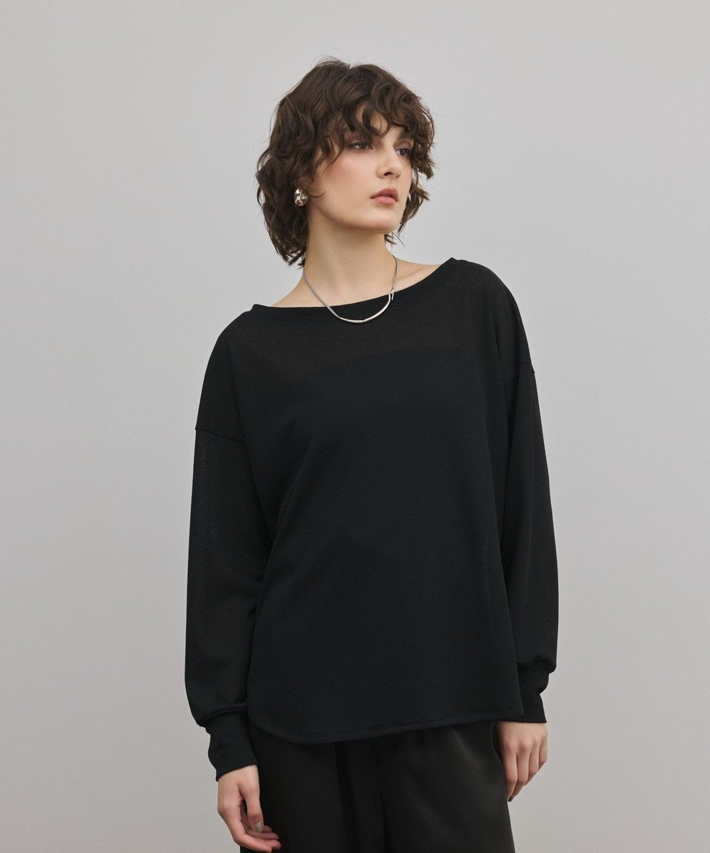 【グレース コンチネンタル/GRACE CONTINENTAL】のシアーワッフルカットトップ インテリア・キッズ・メンズ・レディースファッション・服の通販 founy(ファニー) ファッション Fashion レディースファッション Fashion for Women トップス・カットソー Cut & Sew Tops シャツ・ブラウス・オフィスカジュアル Elegant Blouses & Button-Ups ロングTシャツ・Tシャツ Longline T-Shirts & Tees カットソー・ベーシックTシャツ Cut-and-Sewn Tops / Stretch Tees & Basics カットソー Cut and Sewn Top シアー Sheer, See-Through シンプル Simple, Minimal ベーシック Basic, Essential ワッフル Waffle, Waffle Knit 夏 Summer 春 Spring S/S・春夏 SS, Spring/Summer, Warm Season ブラック|ID: prp329100004853309 ipo3291000000035649491