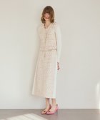 【グレース コンチネンタル/GRACE CONTINENTAL】のツイードライン切替スカート キナリ|ID: prp329100004853341 ipo3291000000035649596