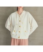 【グレース コンチネンタル/GRACE CONTINENTAL】のニットフーディブルゾン ホワイト|ID: prp329100004853343 ipo3291000000035649603