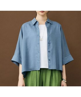 【自由区/JIYU-KU】のナチュラルリネン シャツ 人気、トレンドファッション・服の通販 founy(ファニー) ファッション Fashion レディースファッション Fashion for Women トップス・カットソー Cut & Sew Tops シャツ・ブラウス・オフィスカジュアル Elegant Blouses & Button-Ups 春 Spring 吸水 Absorbent, Quick-Dry ドレープ Drape, Draping Fabric バランス Balance, Style Balance ボトム Bottoms, Lower Wear リネン Linen, Linen Fabric リラックス Relax, Relaxed Fit S/S・春夏 SS, Spring/Summer, Warm Season 夏 Summer エレガント 上品 Elegant |ID:prp329100004853361