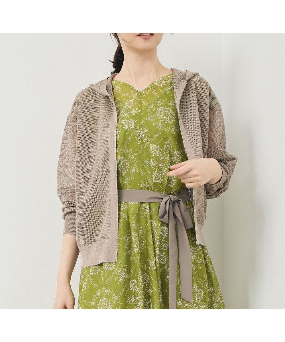 【自由区/JIYU-KU】のライトメッシュジップ パーカー インテリア・キッズ・メンズ・レディースファッション・服の通販 founy(ファニー) ファッション Fashion レディースファッション Fashion for Women トップス・カットソー Cut & Sew Tops レディースパーカー・カジュアルフーディー Casual Hoodies & Sweatshirts エレガント 上品 Elegant ドレープ Drape, Draping Fabric パーカー Hoodie, Parka フォルム Silhouette, Form 夏 Summer 春 Spring S/S・春夏 SS, Spring/Summer, Warm Season ベージュ|ID: prp329100004853373 ipo3291000000035859562