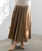 【23区/NIJYUSANKU】の【先行予約】グロッシープリーツ ロングスカート モカ|ID: prp329100004853384 ipo3291000000035649770