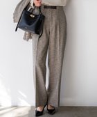 【23区/NIJYUSANKU】のリネンライクブッチャー ワイドパンツ ダークブラウン|ID: prp329100004853389 ipo3291000000035649787