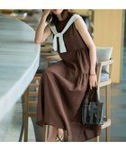 【23区/NIJYUSANKU】の【一部店舗限定/接触冷感/洗える】ラミータンブラー ノースリーブ ワンピース 人気、トレンドファッション・服の通販 founy(ファニー) ファッション Fashion レディースファッション Fashion for Women ワンピース Dresses 春 Spring 洗える Machine Washable ギャザー Gathered, Ruffled シアー Sheer, See-Through タンブラー Tumbler, Travel Mug ティアード Tiered, Tiered Style ノースリーブ Sleeveless, No-Sleeve フィット Fit, Slim Fit ローズ Rose, Rose Motif S/S・春夏 SS, Spring/Summer, Warm Season 夏 Summer 2025年 2025 2025春夏・S/S Spring/Summer 2025 SS25 thumbnail ダークブラウン系|ID: prp329100004853582 ipo3291000000035659233