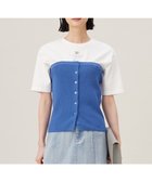 【自由区/JIYU-KU】の【洗える】ドライコットンハイゲージニット ビスチェ ブルー|ID: prp329100004853593 ipo3291000000035659514