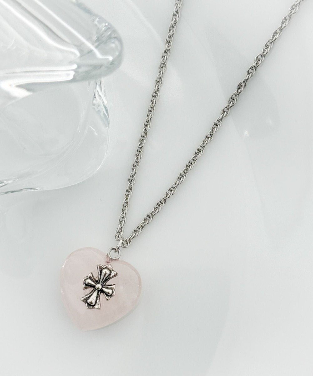 【ウィゴー/WEGO】のLクロスハートネックレス インテリア・キッズ・メンズ・レディースファッション・服の通販 founy(ファニー) 　ファッション　Fashion　レディースファッション　Fashion for Women　ジュエリー　Jewelry　ネックレス　Necklaces & Pendants　アクセサリー　Fashion Accessories　クール　Cool, Chic　スマホ　Smartphone, Mobile Device　ネックレス　Necklace, Pendant Necklace　モチーフ　Motif, Design Theme　柄2|ID: prp329100004853609 ipo3291000000035659917