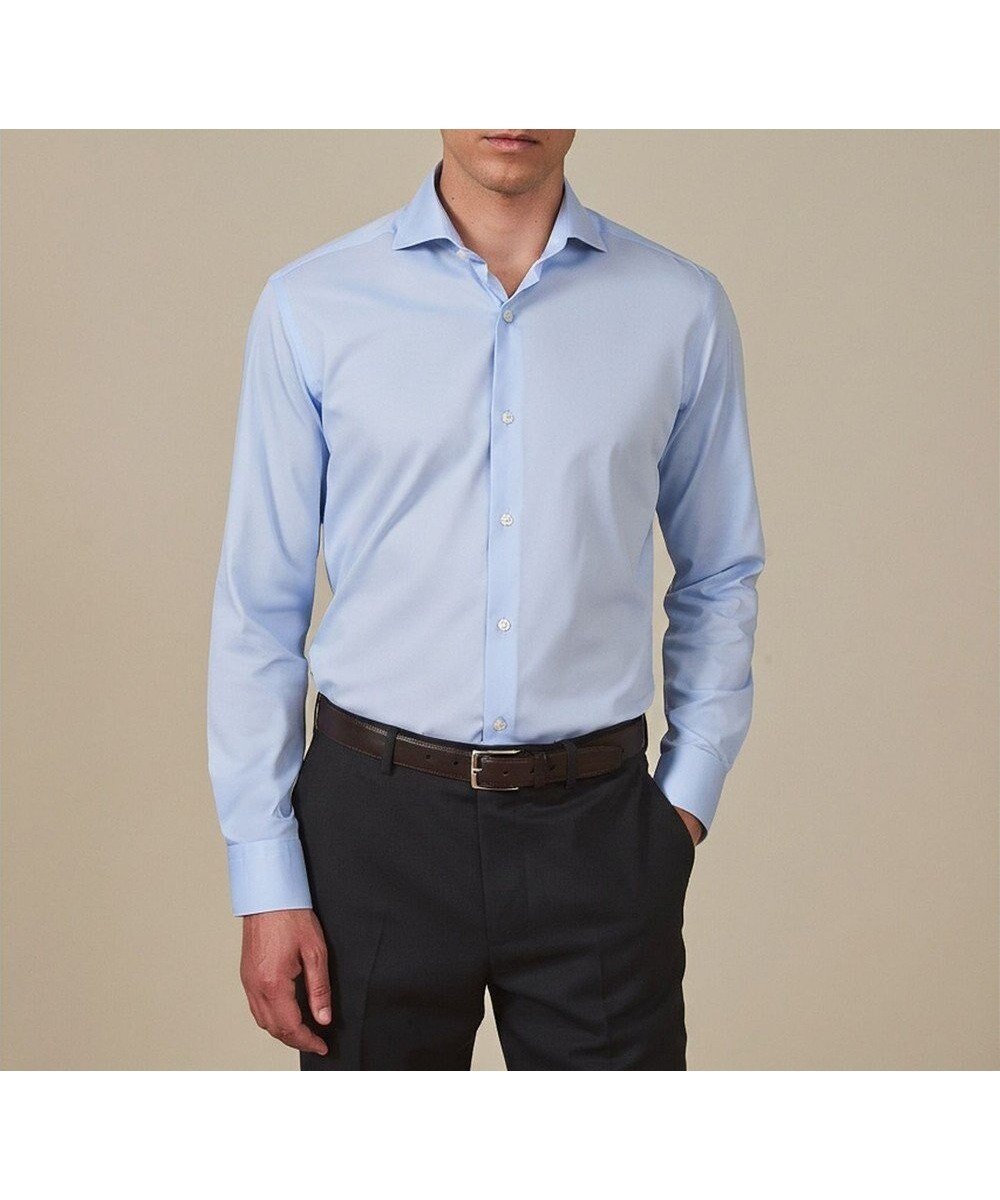 【五大陸/gotairiku / MEN】の【ストレッチ/洗える】Albini ジャージ シャツ_ カッタウェイカラー インテリア・キッズ・メンズ・レディースファッション・服の通販 founy(ファニー) ファッション Fashion メンズファッション Fashion for Men トップス・カットソー Cut & Sew Tops メンズシャツ Shirts イタリア Italy インナー Innerwear ウォッシャブル Machine Washable 洗える Machine Washable ストレッチ Stretch, Stretchy Fabric スーツ Suit, Formalwear ドレス Dress, One-Piece フィット Fit, Slim Fit レギュラー Regular, Standard Fit A/W・秋冬 Autumn/Winter 日本製 Made In Japan サックスブルー系|ID: prp329100004853644 ipo3291000000035660778