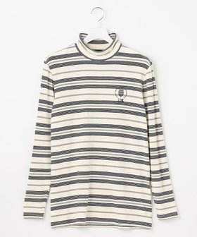 【23区 ゴルフ/23区GOLF / MEN】の【MEN】エニワイズ モックネックシャツ 人気、トレンドファッション・服の通販 founy(ファニー) ファッション Fashion メンズファッション Fashion for Men トップス・カットソー Cut & Sew Tops メンズシャツ Shirts ゴルフ Golf なめらか Smooth, Silky Texture インナー Innerwear カットソー Cut and Sewn Top ボーダー Border, Stripe 冬 Winter / This Winter 定番 Standard, Basic Item 秋 Autumn A/W・秋冬 Autumn/Winter |ID:prp329100004853654