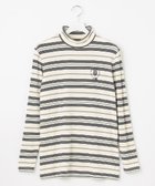 【23区 ゴルフ/23区GOLF / MEN】の【MEN】エニワイズ モックネックシャツ 人気、トレンドファッション・服の通販 founy(ファニー) ファッション Fashion メンズファッション Fashion for Men トップス・カットソー Cut & Sew Tops メンズシャツ Shirts ゴルフ Golf なめらか Smooth, Silky Texture インナー Innerwear カットソー Cut and Sewn Top ボーダー Border, Stripe 冬 Winter / This Winter 定番 Standard, Basic Item 秋 Autumn A/W・秋冬 Autumn/Winter thumbnail ホワイト系1|ID: prp329100004853654 ipo3291000000035661252