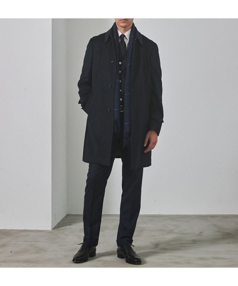 【五大陸/gotairiku / MEN】のライトウェイトアンゴラ ステンカラーコート 人気、トレンドファッション・服の通販 founy(ファニー) 　ファッション　Fashion　メンズファッション　Fashion for Men　アウター　Men's Coats Outerwear　アンゴラ　Angora Knitwear　キュプラ　Cupro, Eco Fabric　軽量　Lightweight, Ultra Light　シャンブレー　Chambray, Denim-Like Fabric　シンプル　Simple, Minimal　ジャケット　Jacket, Outerwear　スーツ　Suit, Formalwear　ドレープ　Drape, Draping Fabric　定番　Standard, Basic Item　A/W・秋冬　Autumn/Winter　 other-1|ID: prp329100004853656 ipo3291000000035661286