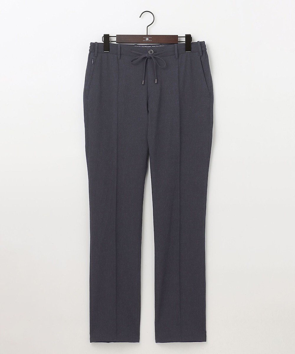 【ジョセフ アブード/JOSEPH ABBOUD / MEN】の【ウエストも伸びる/驚きの多機能性】ドライサッカー パンツ インテリア・キッズ・メンズ・レディースファッション・服の通販 founy(ファニー) 　ファッション　Fashion　メンズファッション　Fashion for Men　ボトムス　Bottoms　ウォッシャブル　Machine Washable　春　Spring　抗菌　Antibacterial, Bacteria-Resistant　サッカー　Seersucker, Summer Fabric　シャーリング　Shirring, Ruched　ストレッチ　Stretch, Stretchy Fabric　スピンドル　Spindle, Drawcord　スマート　Smart, Elegant　チェック　Check, Plaid, Tartan　ドレープ　Drape, Draping Fabric　フィット　Fit, Slim Fit　フロント　Front, Front Design　プリント　Print, Printed Pattern　ポケット　Pocket, Pocket Detail　メランジ　Melange, Mixed Yarn　S/S・春夏　SS, Spring/Summer, Warm Season　夏　Summer　ネイビー系7|ID: prp329100004853662 ipo3291000000035661410