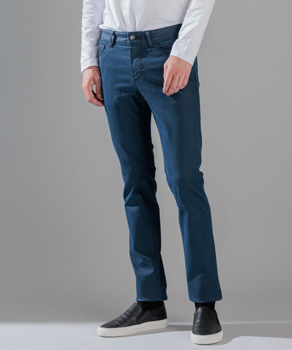 【ジョゼフ オム/JOSEPH HOMME / MEN】のハイパワーソフトストレッチ / STICK 5P インテリア・キッズ・メンズ・レディースファッション・服の通販 founy(ファニー) 　ファッション　Fashion　メンズファッション　Fashion for Men　ボトムス　Bottoms　ストレッチ　Stretch, Stretchy Fabric　ストレート　Straight, Straight Cut　スリム　Slim, Slim Fit　デニム　Denim, Jeans Material　ポケット　Pocket, Pocket Detail　人気　Popular, Best Seller　夏　Summer　定番　Standard, Basic Item　S/S・春夏　SS, Spring/Summer, Warm Season　A/W・秋冬　Autumn/Winter　ダルブルー系|ID: prp329100004853663 ipo3291000000035661457