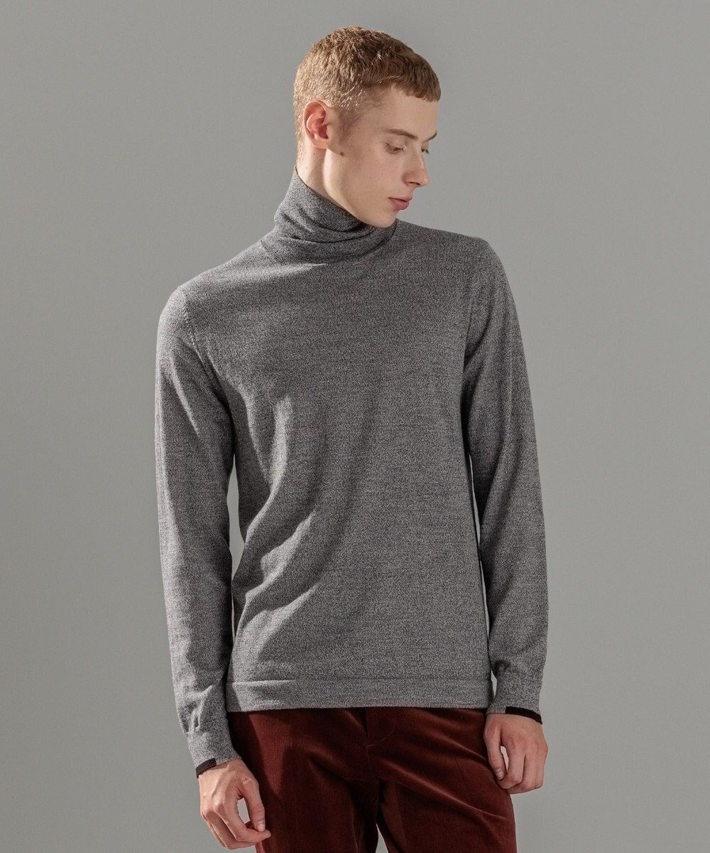 【ジョゼフ オム/JOSEPH HOMME / MEN】のウォッシャブルメリノ タートルネックニット インテリア・キッズ・メンズ・レディースファッション・服の通販 founy(ファニー) 　ファッション　Fashion　メンズファッション　Fashion for Men　トップス・カットソー　Cut & Sew Tops　ニット・セーター / 定番トップス　Knit Tops & Sweaters　おすすめ　Recommended / Our Picks　アンサンブル　Ensemble Set　セーター　Sweater, Knitwear　タートルネック　Turtleneck, High Neck　ベーシック　Basic, Essential　メランジ　Melange, Mixed Yarn　ロング　Long, Long-Length　エレガント 上品　Elegant　無地　Plain, Solid Color　A/W・秋冬　Autumn/Winter　ライトグレー系|ID: prp329100004853674 ipo3291000000035661959
