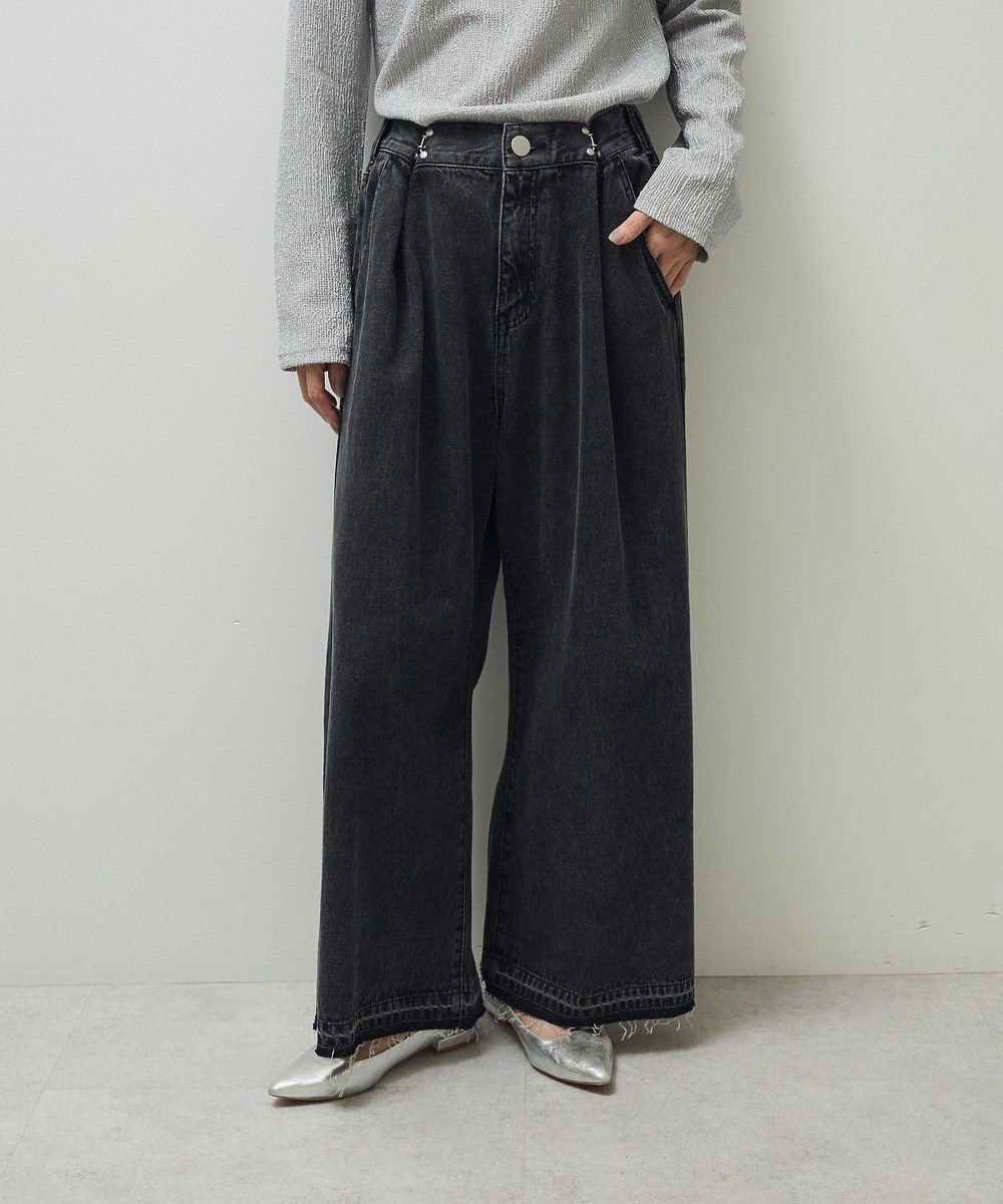 【グリーンパークス/Green Parks】のタックワイドデニムパンツ 人気、トレンドファッション・服の通販 founy(ファニー) 　ファッション　Fashion　レディースファッション　Fashion for Women　パンツ　Pants & Trousers　デニムパンツ・ジーンズ・美脚デニム　Denim Jeans & Pants　おすすめ　Recommended / Our Picks　デニム　Denim, Jeans Material　ポケット　Pocket, Pocket Detail　ヴィンテージ　Vintage Style　A/W・秋冬　Autumn/Winter　 other-1|ID: prp329100004853678 ipo3291000000035662101