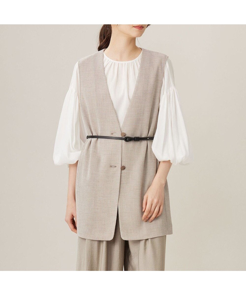 【自由区/JIYU-KU】の【洗える】ライトカラミミドル丈 ジレ 人気、トレンドファッション・服の通販 founy(ファニー) ファッション Fashion レディースファッション Fashion for Women アウター Coat / Outerwear Collection トップス・カットソー Cut & Sew Tops ベスト&ジレ / 重ね着スタイル Vests & Gilets シンプル Simple, Minimal トレンド Trend, Trending Now バランス Balance, Style Balance ベスト Vest, Waistcoat ボトム Bottoms, Lower Wear ミドル Middle Length, Mid Height 夏 Summer 春 Spring S/S・春夏 SS, Spring/Summer, Warm Season 洗える Machine Washable other-1|ID: prp329100004853682 ipo3291000000035662381