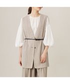 【自由区/JIYU-KU】の【洗える】ライトカラミミドル丈 ジレ カーキミックス|ID: prp329100004853682 ipo3291000000035662385