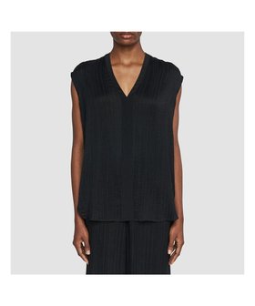 【ジョゼフ/JOSEPH】のプリーツジャガード ブラウス 人気、トレンドファッション・服の通販 founy(ファニー) ファッション Fashion レディースファッション Fashion for Women トップス・カットソー Cut & Sew Tops シャツ・ブラウス・オフィスカジュアル Elegant Blouses & Button-Ups シルク Silk, 100% Silk シンプル Simple, Minimal ジャカード／ジャガード Jacquard, Woven Pattern ノースリーブ Sleeveless, No-Sleeve フィット Fit, Slim Fit プリーツ Pleats, Pleated リラックス Relax, Relaxed Fit レギュラー Regular, Standard Fit 夏 Summer 春 Spring S/S・春夏 SS, Spring/Summer, Warm Season |ID:prp329100004853686