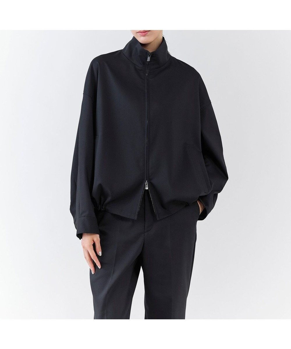 【23区/NIJYUSANKU】の【エステータ】ライトダブルクロス ブルゾン インテリア・キッズ・メンズ・レディースファッション・服の通販 founy(ファニー) 　ファッション　Fashion　レディースファッション　Fashion for Women　アウター　Coat / Outerwear Collection　レディースジャケット・軽アウター　Jackets　ブルゾンジャケット・スポーティアウター　Blouson Jackets　ショルダー　Shoulder, Shoulder Strap　ジャケット　Jacket, Outerwear　スタンド　Stand Collar, Upright Stand　スポーティ　Sporty, Casual Athletic　セットアップ　Set-Up, Coordinated Outfit　ドロップ　Drop Shoulder, Dropped Style　ドローストリング　Drawstring, Pull Cord　フロント　Front, Front Design　ブルゾン　Blouson, Bomber Jacket　ボトム　Bottoms, Lower Wear　A/W・秋冬　Autumn/Winter　冬　Winter / This Winter　おすすめ　Recommended / Our Picks　ブラック|ID: prp329100004853689 ipo3291000000035663140