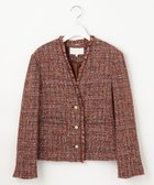 【自由区/JIYU-KU】のラメノットファンシーツイード ジャケット オレンジ系|ID: prp329100004853693 ipo3291000000035663211