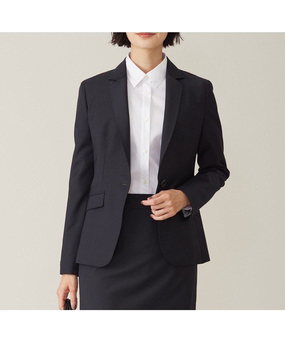 【ジェイ プレス/J.PRESS】の【セットアップ対応】BAHARIYE SOLID テーラード ジャケット インテリア・キッズ・メンズ・レディースファッション・服の通販 founy(ファニー) ファッション Fashion レディースファッション Fashion for Women アウター Coat / Outerwear Collection レディースジャケット・軽アウター Jackets テーラードジャケット / 通勤・きれいめスタイル Tailored Jackets & Blazers インナー Innerwear シンプル Simple, Minimal ジャケット Jacket, Outerwear ストライプ Stripe, Striped Pattern ストレッチ Stretch, Stretchy Fabric ストレート Straight, Straight Cut セットアップ Set-Up, Coordinated Outfit テーラード Tailored, Tailored Fit バランス Balance, Style Balance ベーシック Basic, Essential 無地 Plain, Solid Color A/W・秋冬 Autumn/Winter セレモニー Ceremony ネイビー系|ID: prp329100004853696 ipo3291000000035663298