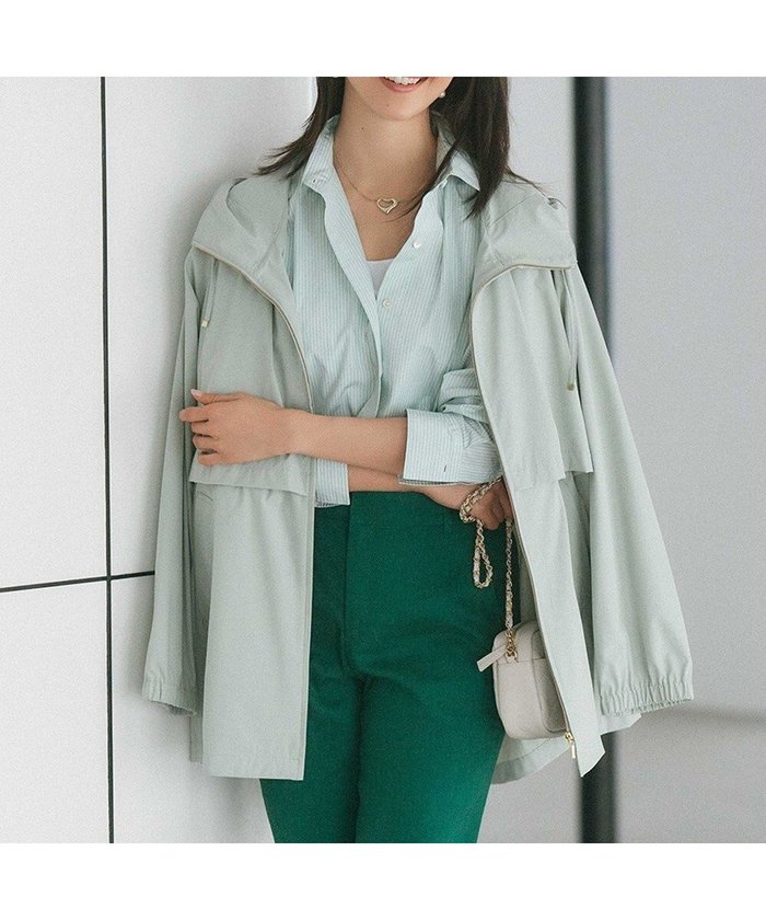 【23区/NIJYUSANKU】の【洗える/撥水加工】ナイロン2WAYストレッチ フーデットアウター インテリア・キッズ・メンズ・レディースファッション・服の通販 founy(ファニー) https://founy.com/ ファッション Fashion レディースファッション Fashion for Women アウター Coat / Outerwear Collection レディースジャケット・軽アウター Jackets 春 Spring 洗える Machine Washable ジップアップ Zip-Up, Full Zip ジャケット Jacket, Outerwear ストレッチ Stretch, Stretchy Fabric トレンド Trend, Trending Now 定番 Standard, Basic Item フロント Front, Front Design ブルゾン Blouson, Bomber Jacket ベーシック Basic, Essential モダン Modern, Contemporary S/S・春夏 SS, Spring/Summer, Warm Season 夏 Summer 2024年 2024 2024春夏・S/S Spring/Summer 2024 SS24 |ID: prp329100004853726 ipo3291000000035664591