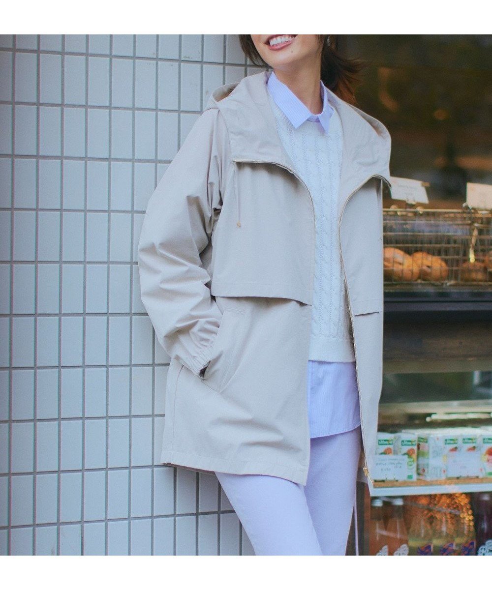 【23区/NIJYUSANKU】の【洗える/撥水加工】ナイロン2WAYストレッチ フーデットアウター インテリア・キッズ・メンズ・レディースファッション・服の通販 founy(ファニー) ファッション Fashion レディースファッション Fashion for Women アウター Coat / Outerwear Collection レディースジャケット・軽アウター Jackets 春 Spring 洗える Machine Washable ジップアップ Zip-Up, Full Zip ジャケット Jacket, Outerwear ストレッチ Stretch, Stretchy Fabric トレンド Trend, Trending Now 定番 Standard, Basic Item フロント Front, Front Design ブルゾン Blouson, Bomber Jacket ベーシック Basic, Essential モダン Modern, Contemporary S/S・春夏 SS, Spring/Summer, Warm Season 夏 Summer 2024年 2024 2024春夏・S/S Spring/Summer 2024 SS24 ベージュ系|ID: prp329100004853726 ipo3291000000035664596