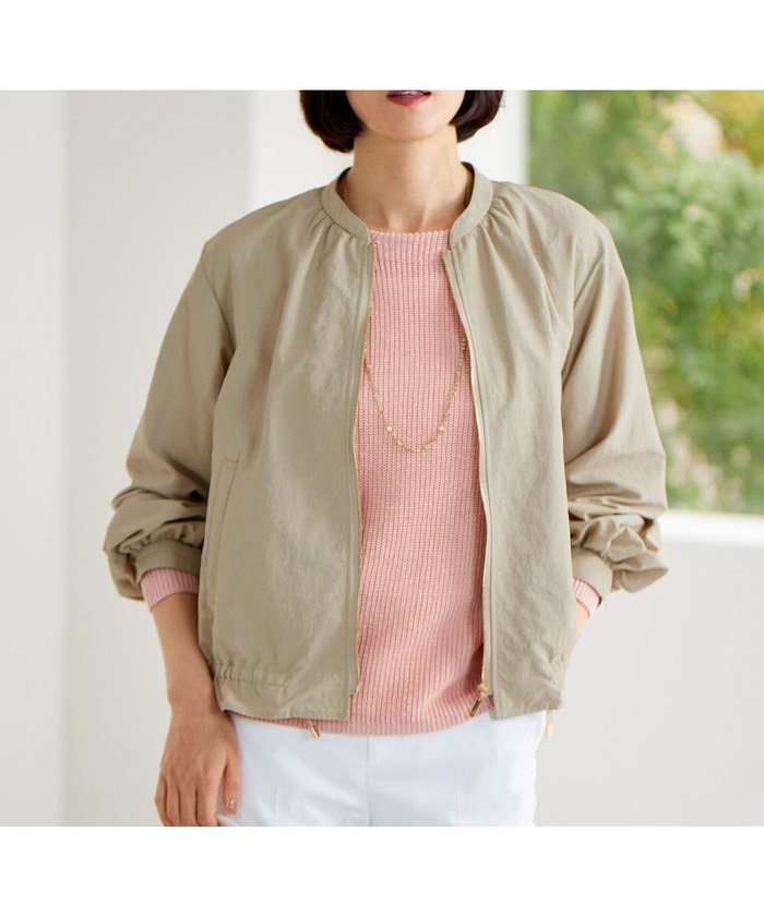 【自由区/JIYU-KU】の【撥水加工・UVケア・洗える】ライトグログラン ブルゾン インテリア・キッズ・メンズ・レディースファッション・服の通販 founy(ファニー) https://founy.com/ ファッション Fashion レディースファッション Fashion for Women アウター Coat / Outerwear Collection レディースジャケット・軽アウター Jackets ブルゾンジャケット・スポーティアウター Blouson Jackets インナー Innerwear 春 Spring 洗える Machine Washable ギャザー Gathered, Ruffled グログラン Grosgrain, Grosgrain Ribbon 軽量 Lightweight, Ultra Light ジャケット Jacket, Outerwear スリーブ Sleeve, Long Sleeve / Short Sleeve トレンド Trend, Trending Now フェミニン Feminine, Girly フリル Frill, Ruffle ブルゾン Blouson, Bomber Jacket S/S・春夏 SS, Spring/Summer, Warm Season 夏 Summer |ID: prp329100004853737 ipo3291000000035665243