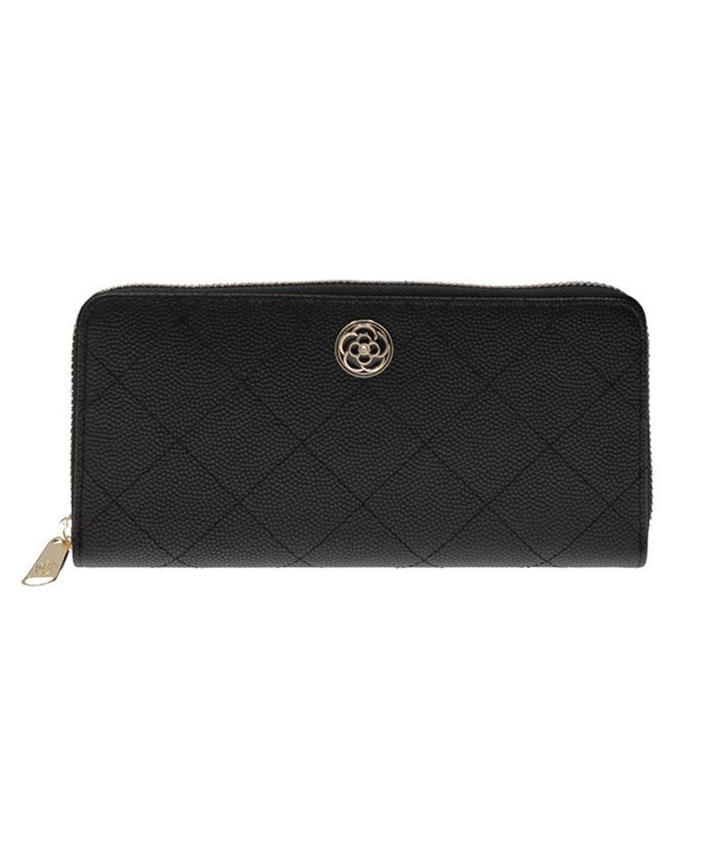 【クレイサス/CLATHAS】のベール ラウンド長財布 インテリア・キッズ・メンズ・レディースファッション・服の通販 founy(ファニー) ファッション Fashion レディースファッション Fashion for Women ミニ財布・二つ折り財布 Wallets & Card Cases キルト Quilt, Quilted Fabric ラウンド Round, Round Neck 財布 Wallet, Purse ブラック|ID: prp329100004853754 ipo3291000000035666166