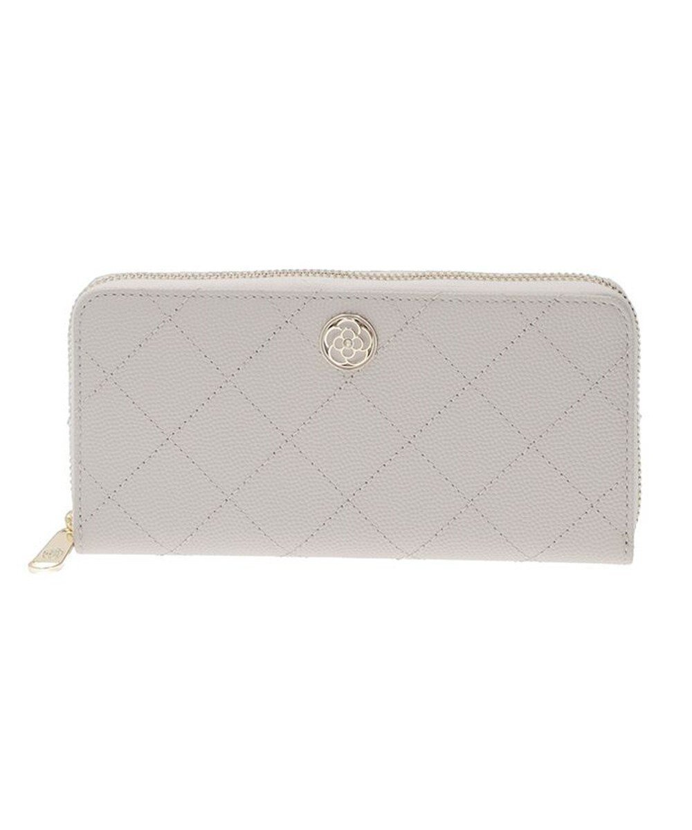 【クレイサス/CLATHAS】のベール ラウンド長財布 インテリア・キッズ・メンズ・レディースファッション・服の通販 founy(ファニー) ファッション Fashion レディースファッション Fashion for Women ミニ財布・二つ折り財布 Wallets & Card Cases キルト Quilt, Quilted Fabric ラウンド Round, Round Neck 財布 Wallet, Purse ライトグレー|ID: prp329100004853754 ipo3291000000035666174