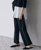 【アイシービー/iCB】の【洗える】シンセティックダブルフェイス ニットトラックパンツ ブラック系|ID: prp329100004853766 ipo3291000000035666705