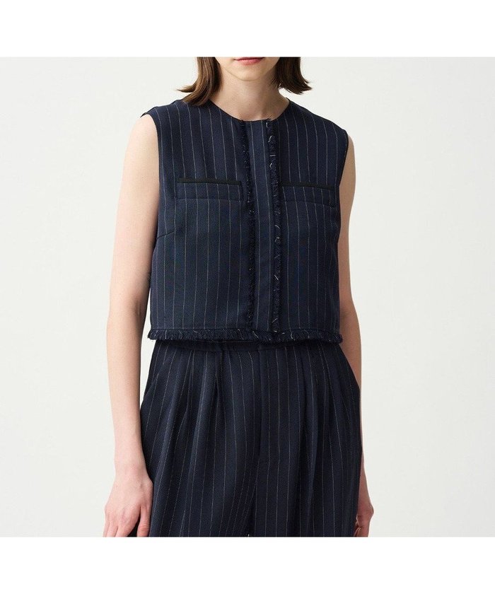 【アンクレイヴ/uncrave】のリネンライクツイル ジレブラウス インテリア・キッズ・メンズ・レディースファッション・服の通販 founy(ファニー) https://founy.com/ ファッション Fashion レディースファッション Fashion for Women アウター Coat / Outerwear Collection トップス・カットソー Cut & Sew Tops シャツ・ブラウス・オフィスカジュアル Elegant Blouses & Button-Ups ベスト&ジレ / 重ね着スタイル Vests & Gilets 春 Spring コンパクト Compact, Small Size シャンブレー Chambray, Denim-Like Fabric セットアップ Set-Up, Coordinated Outfit ツイード Twill, Twill Weave バランス Balance, Style Balance ポケット Pocket, Pocket Detail ランダム Random, Irregular リアル Real, Realistic S/S・春夏 SS, Spring/Summer, Warm Season おすすめ Recommended / Our Picks 夏 Summer |ID: prp329100004853781 ipo3291000000035667100