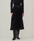 【アイシービー/iCB】の【洗える】 シアーベルベット プリーツスカート ブラック系|ID: prp329100004853788 ipo3291000000035667282