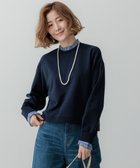 【23区/NIJYUSANKU】の【洗える】クリアコットンテリー ストライプフリル スウェット ネイビー系|ID: prp329100004853805 ipo3291000000035667787