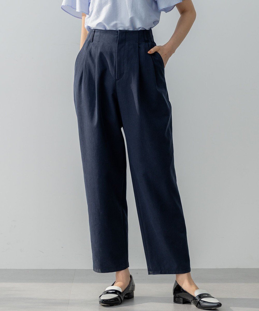 【組曲/KUMIKYOKU】のチノライク パンツ インテリア・キッズ・メンズ・レディースファッション・服の通販 founy(ファニー) 　ファッション　Fashion　レディースファッション　Fashion for Women　パンツ　Pants & Trousers　おすすめ　Recommended / Our Picks　なめらか　Smooth, Silky Texture　コンパクト　Compact, Small Size　フィット　Fit, Slim Fit　夏　Summer　春　Spring　S/S・春夏　SS, Spring/Summer, Warm Season　ネイビー系|ID: prp329100004853910 ipo3291000000035670909