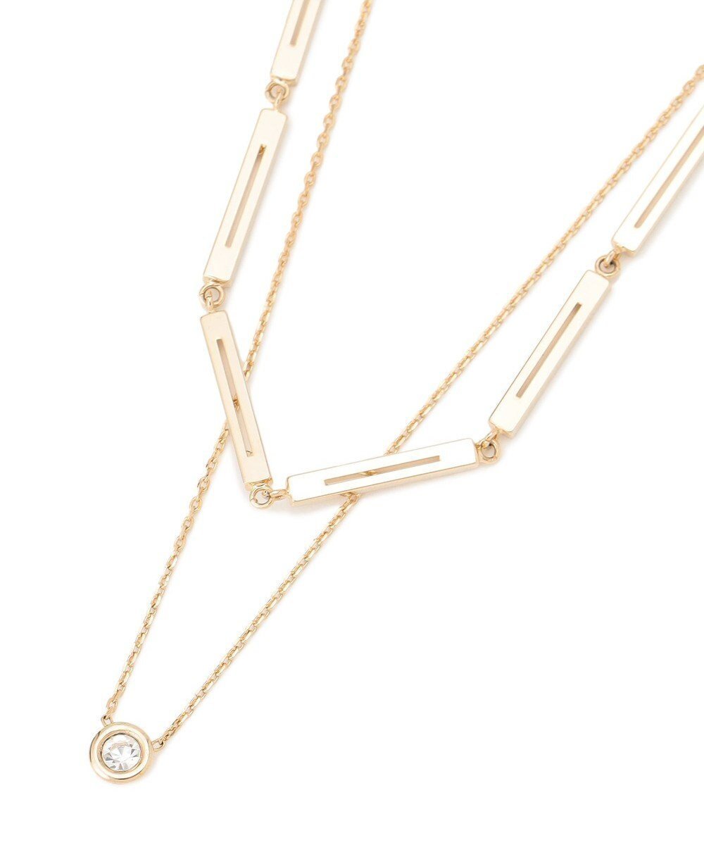 【23区/NIJYUSANKU】のダブル チェーン ネックレス 人気、トレンドファッション・服の通販 founy(ファニー) 　ファッション　Fashion　レディースファッション　Fashion for Women　ジュエリー　Jewelry　ネックレス　Necklaces & Pendants　アクセサリー　Fashion Accessories　オケージョン　Occasion Wear　クリスタル　Crystal, Swarovski　ダブル　Double, Double-Breasted　チェーン　Chain, Chain Strap　ネックレス　Necklace, Pendant Necklace　エレガント 上品　Elegant　 other-1|ID: prp329100004853916 ipo3291000000035671064