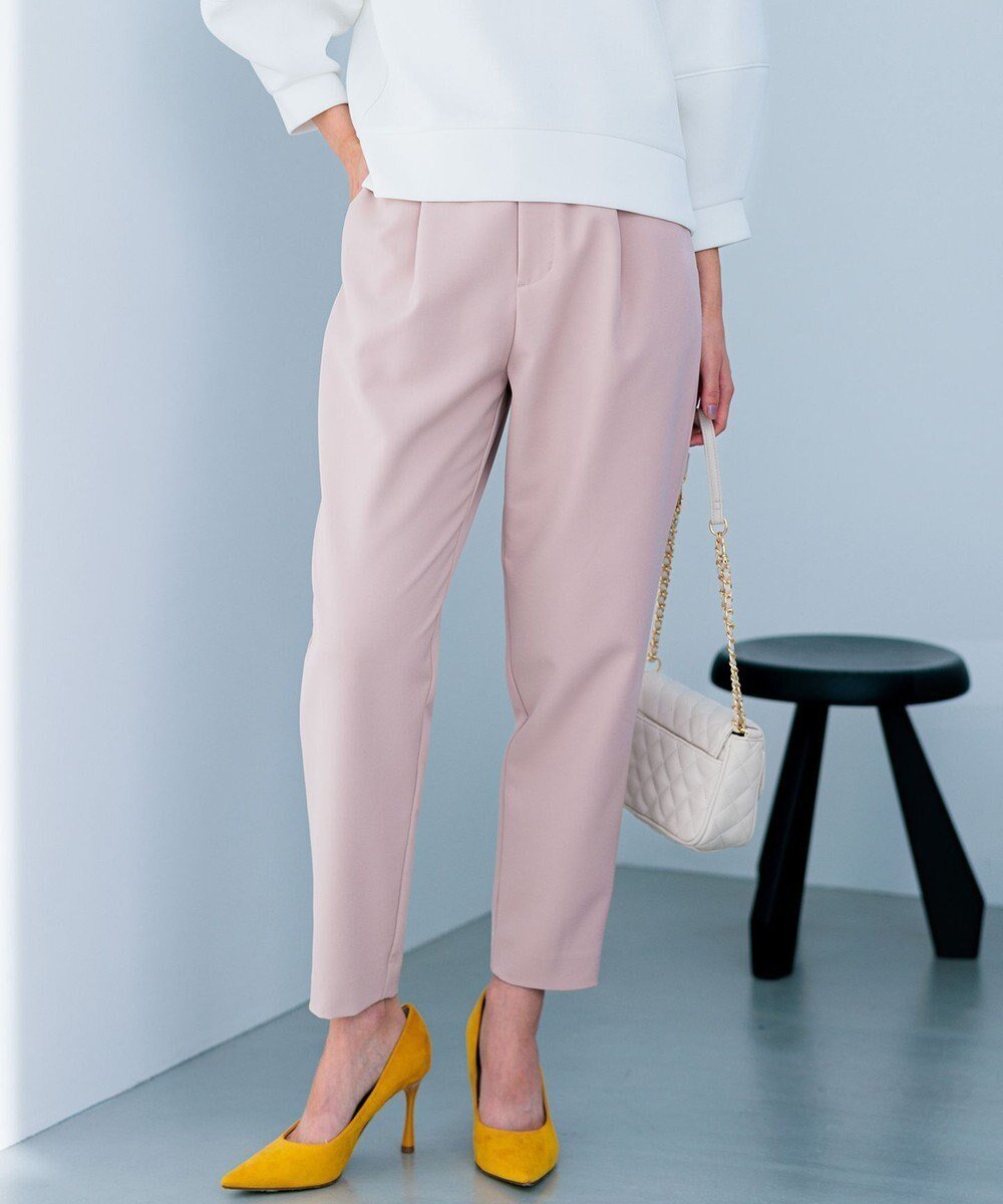 【組曲/KUMIKYOKU】の【洗える・ストレッチ】プランタンカラークロップド パンツ インテリア・キッズ・メンズ・レディースファッション・服の通販 founy(ファニー) ファッション Fashion レディースファッション Fashion for Women パンツ Pants & Trousers 春 Spring 洗える Machine Washable ストレッチ Stretch, Stretchy Fabric フォルム Silhouette, Form ヨーク Yoke, Yoke Design S/S・春夏 SS, Spring/Summer, Warm Season 夏 Summer エレガント 上品 Elegant ピンク系|ID: prp329100004853977 ipo3291000000035672670